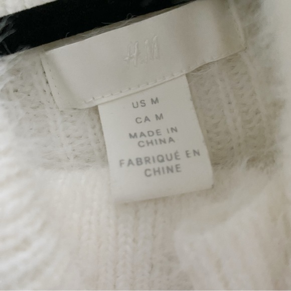 H&M | Fuzzy Cream Sweater - Picture 4 of 5